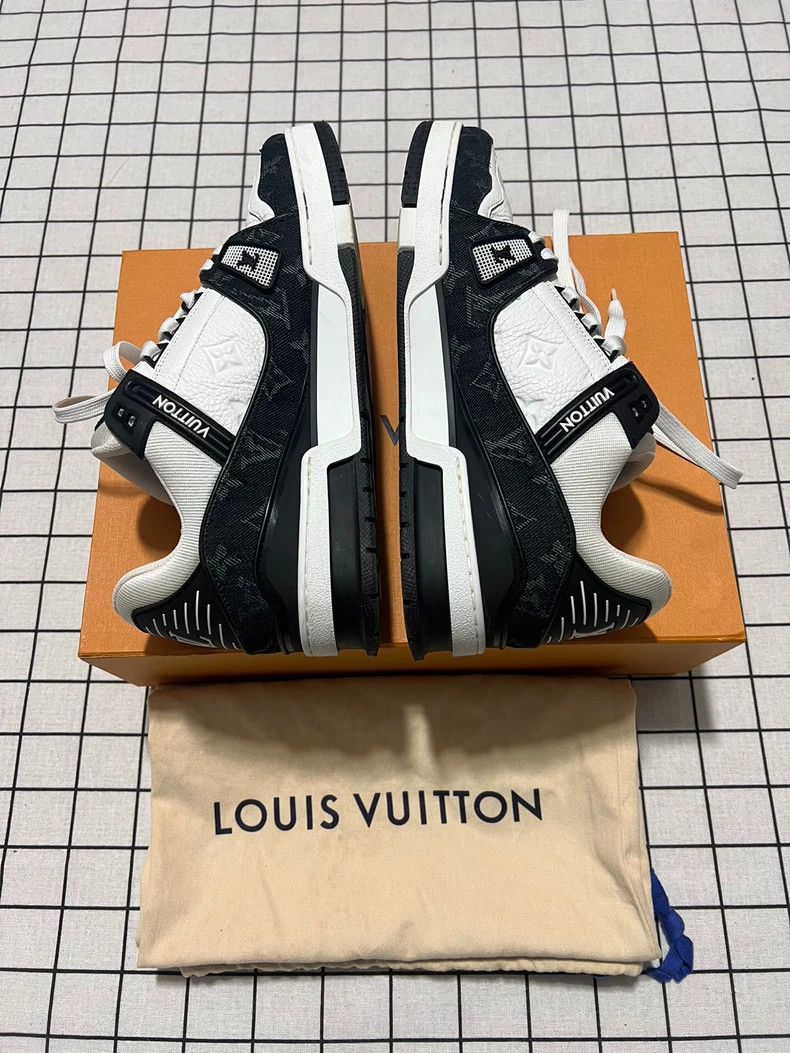 Louis Vuitton Lv Trainer Black White Panda Sneakers UK Size 7 Size US 8.5 / EU 41-42 - 3 Thumbnail