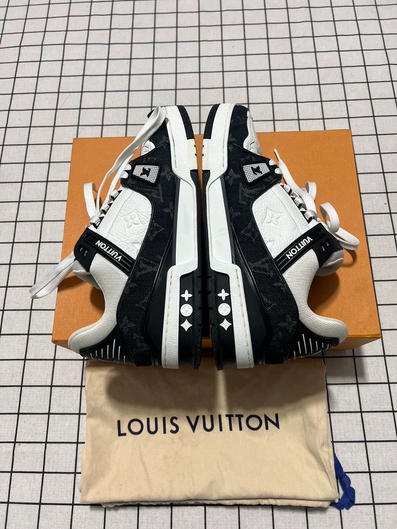 Louis Vuitton Lv Trainer Black White Panda Sneakers UK Size 7 Size US 8.5 / EU 41-42 - 4 Thumbnail