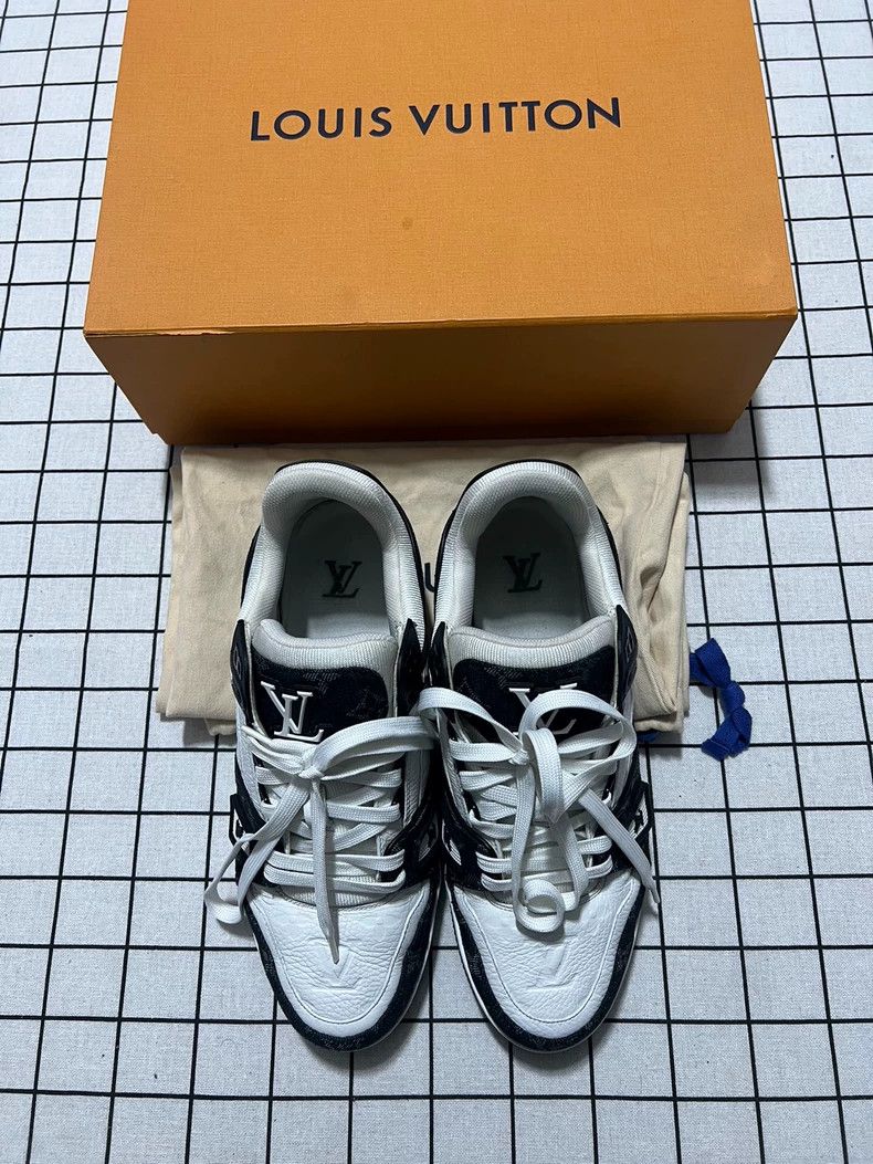 Louis Vuitton Lv Trainer Black White Panda Sneakers UK Size 7 Size US 8.5 / EU 41-42 - 6 Thumbnail