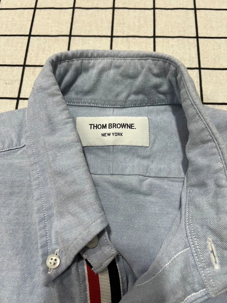 Thom Browne Thom Browne Classic Red Blue Stripe Shirt Size US M / EU 48-50 / 2 - 2 Thumbnail