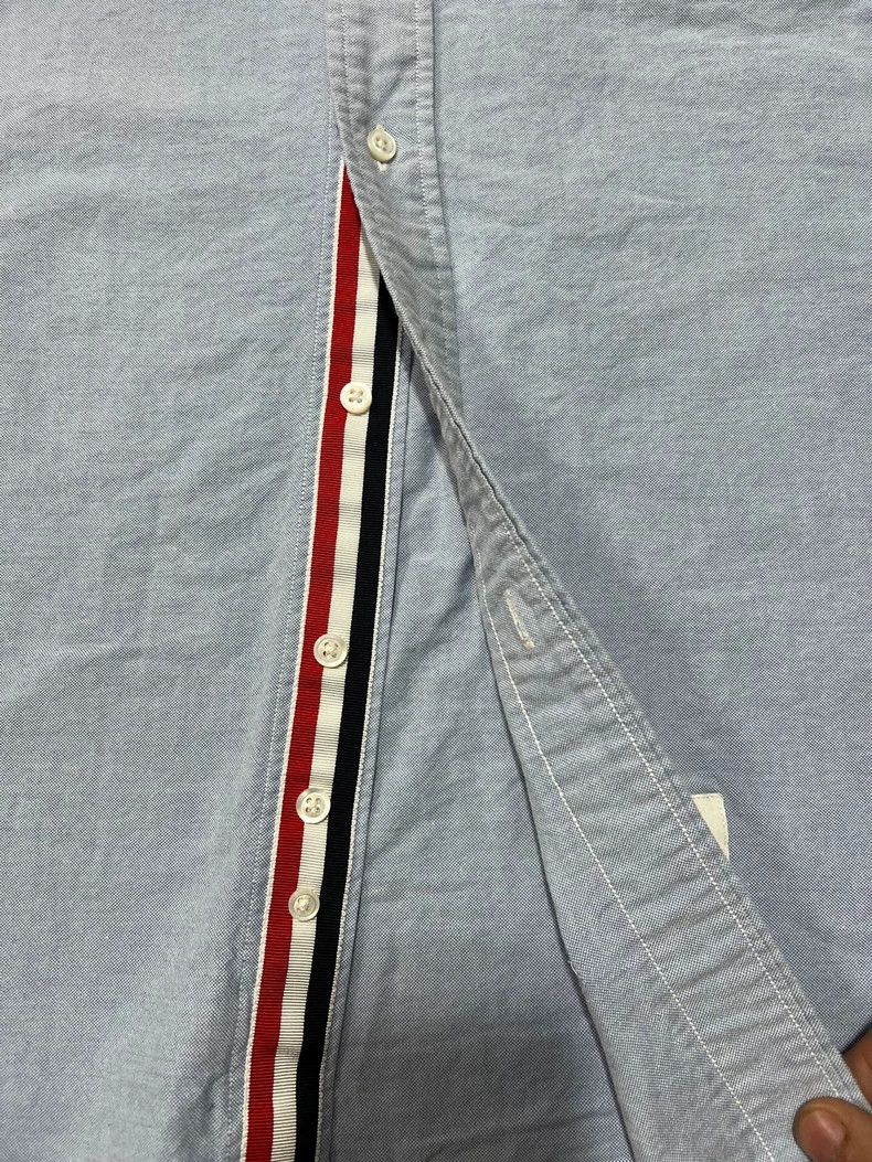 Thom Browne Thom Browne Classic Red Blue Stripe Shirt Size US M / EU 48-50 / 2 - 3 Thumbnail