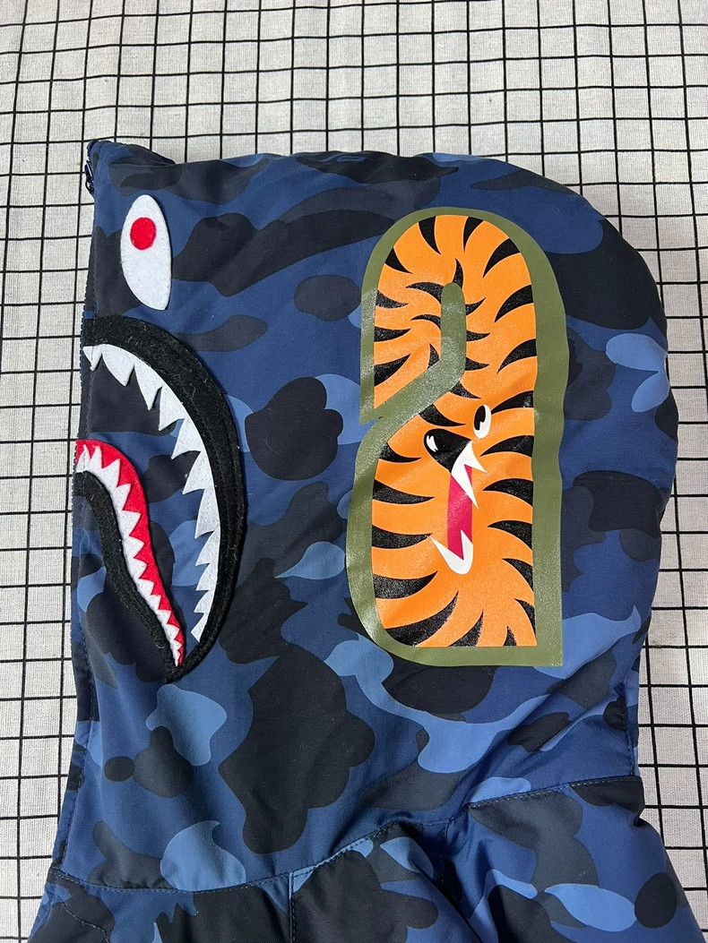 Bape Bape Blue Camouflage Shark Down Jacket Size US L / EU 52-54 / 3 - 5 Thumbnail