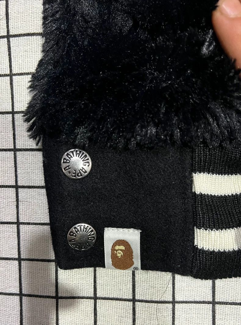 Bape BAPE Black Fur Jacket with Logo Size US L / EU 52-54 / 3 - 2 Thumbnail