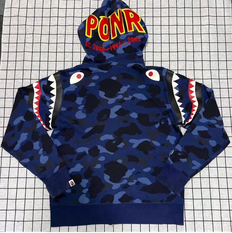 Bape Bape Camo Shark Hoodie Night Glow Design Size US L / EU 52-54 / 3 - 2 Thumbnail