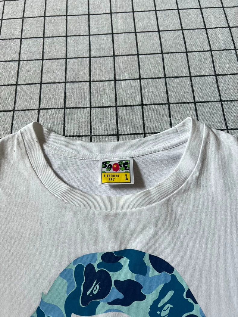 Bape Bape Camo Logo Short Sleeve T-Shirt Size US L / EU 52-54 / 3 - 3 Thumbnail