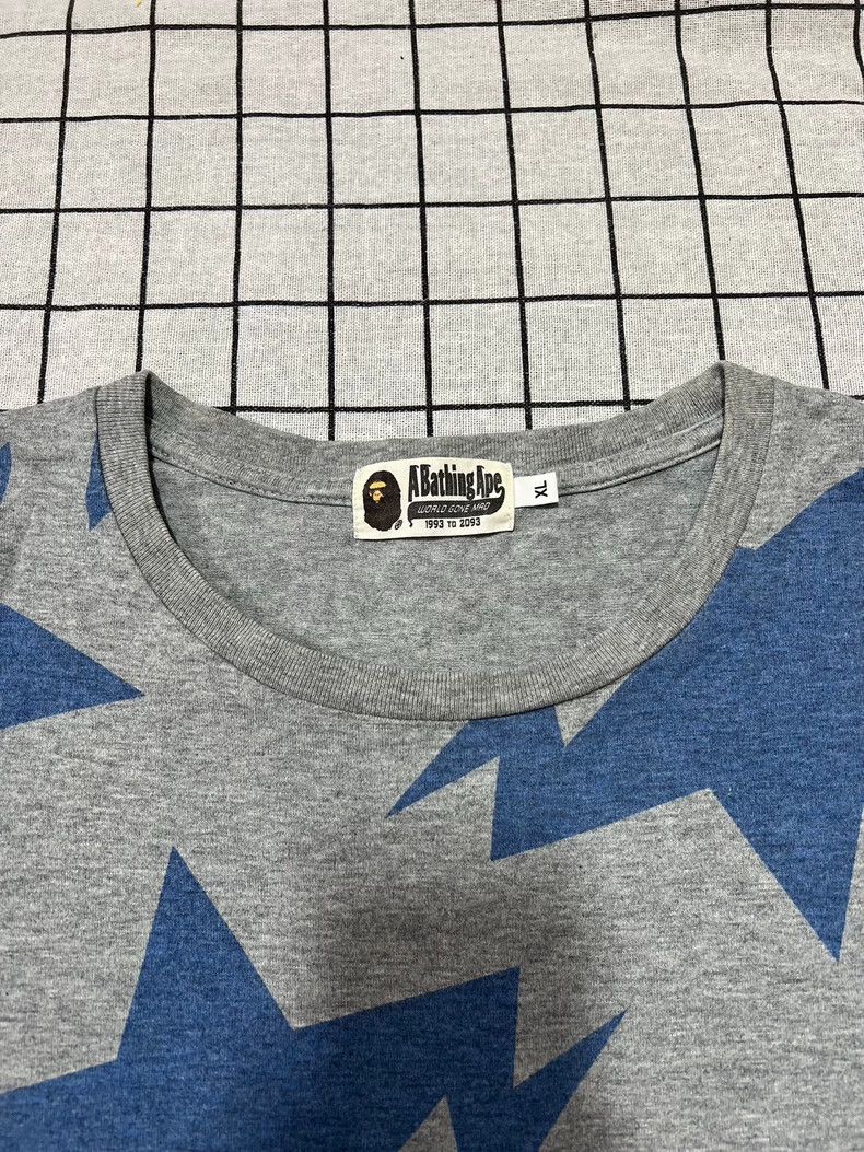 Bape Bape Star Pattern Short Sleeve T-Shirt Size US XL / EU 56 / 4 - 4 Thumbnail