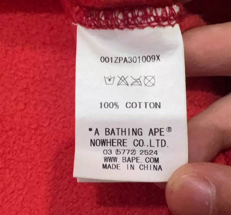 Bape Bape Red Camouflage Hoodie with Hood Size US L / EU 52-54 / 3 - 4 Thumbnail