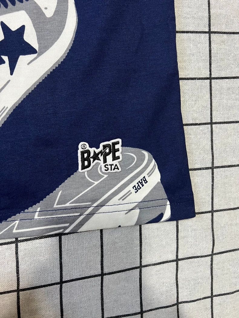 Bape BAPE Short Sleeve Shirt with Shoe Print Size US XL / EU 56 / 4 - 5 Thumbnail