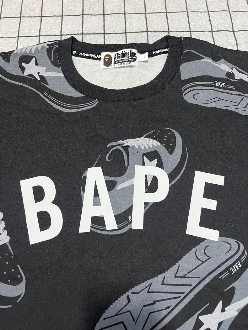 Bape BAPE Black Short Sleeve T-Shirt Large Size US L / EU 52-54 / 3 - 3 Thumbnail
