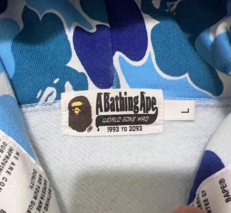Bape Bape Blue Camouflage Zip-Up Jacket Size US L / EU 52-54 / 3 - 3 Thumbnail