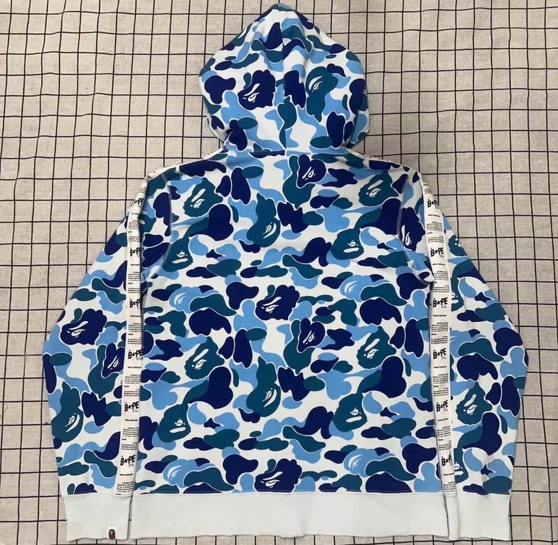Bape Bape Blue Camouflage Zip-Up Jacket Size US L / EU 52-54 / 3 - 2 Thumbnail