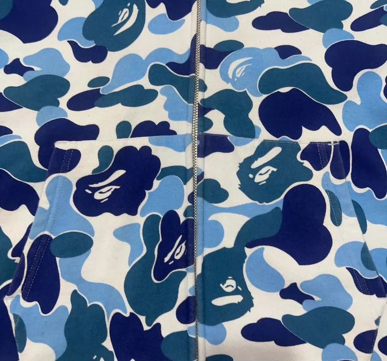 Bape Bape Blue Camouflage Zip-Up Jacket Size US L / EU 52-54 / 3 - 8 Thumbnail