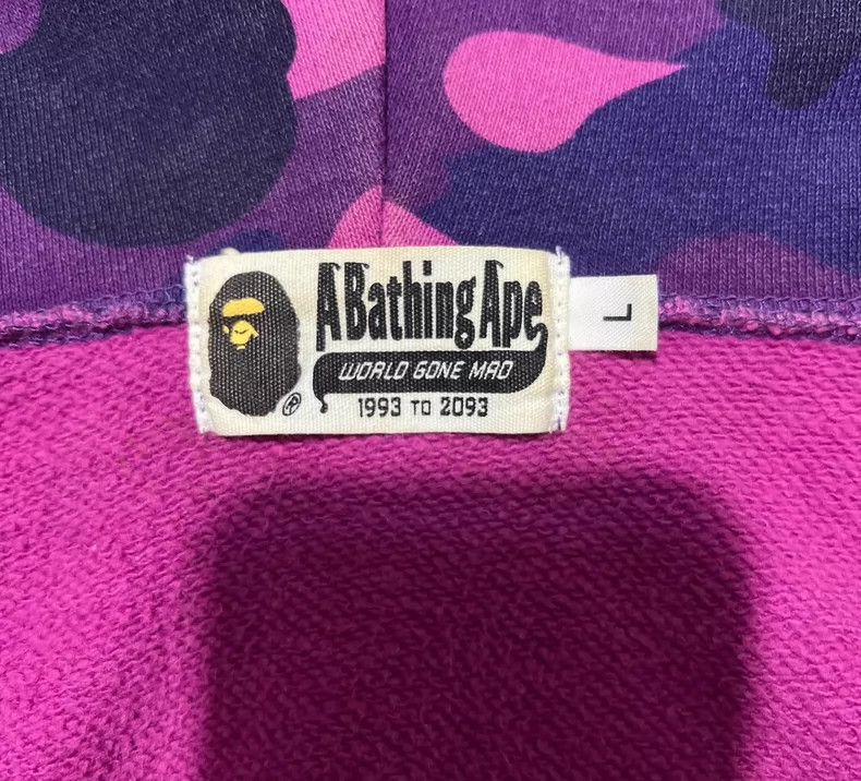 Bape BAPE Purple Camo Hooded Zip Jacket Size US L / EU 52-54 / 3 - 3 Thumbnail