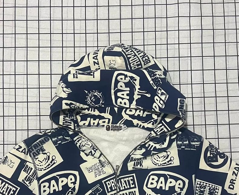 Bape Bape Glow in the Dark Hoodie Jacket Size US XL / EU 56 / 4 - 5 Thumbnail