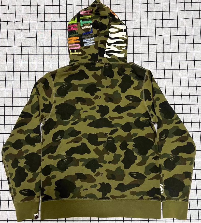 Bape Bape Green Camouflage Tiger Head Jacket Size US L / EU 52-54 / 3 - 2 Thumbnail