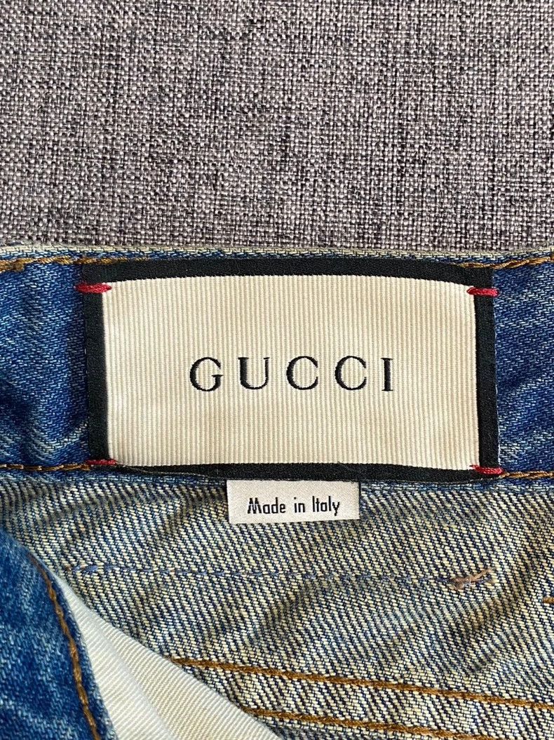 Gucci GUCCI Blue Patterned Straight Jeans Size 32-yf Size US 32 / EU 48 - 7 Thumbnail
