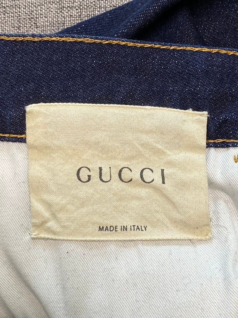 Gucci GUCCI Blue Striped Denim Pants for Men-yf Size US 34 / EU 50 - 7 Thumbnail