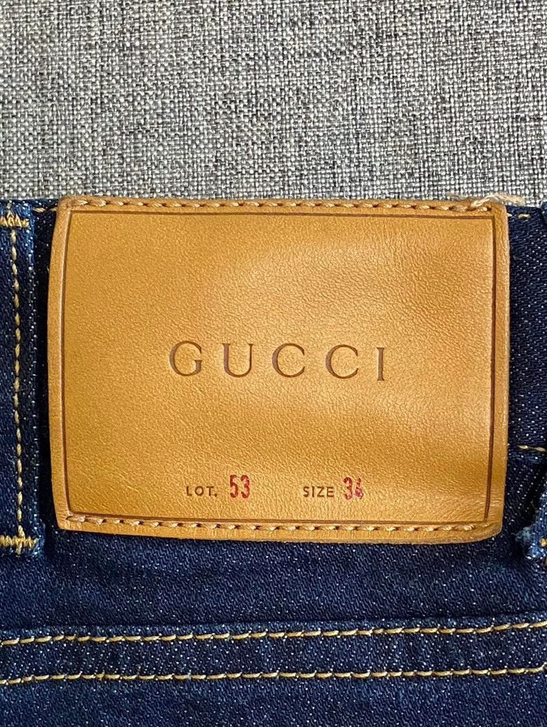 Gucci GUCCI Blue Striped Denim Pants for Men-yf Size US 34 / EU 50 - 6 Thumbnail