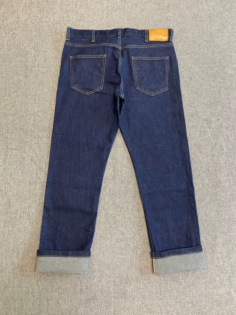 Gucci GUCCI Blue Striped Denim Pants for Men-yf Size US 34 / EU 50 - 2 Thumbnail