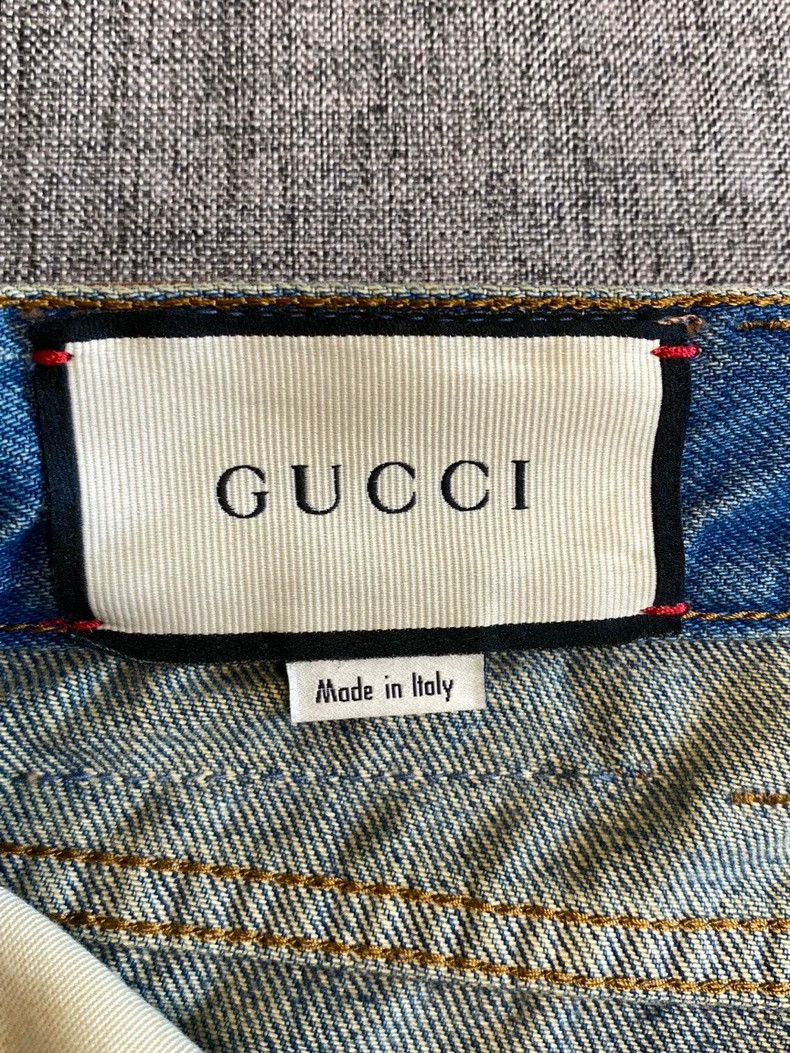 Gucci Gucci Men's Striped Denim Pants Size 34-yf Size US 34 / EU 50 - 7 Thumbnail