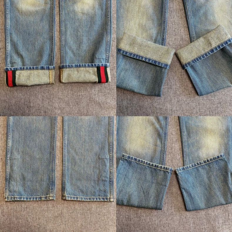 Gucci Gucci Men's Striped Denim Pants Size 34-yf Size US 34 / EU 50 - 4 Thumbnail