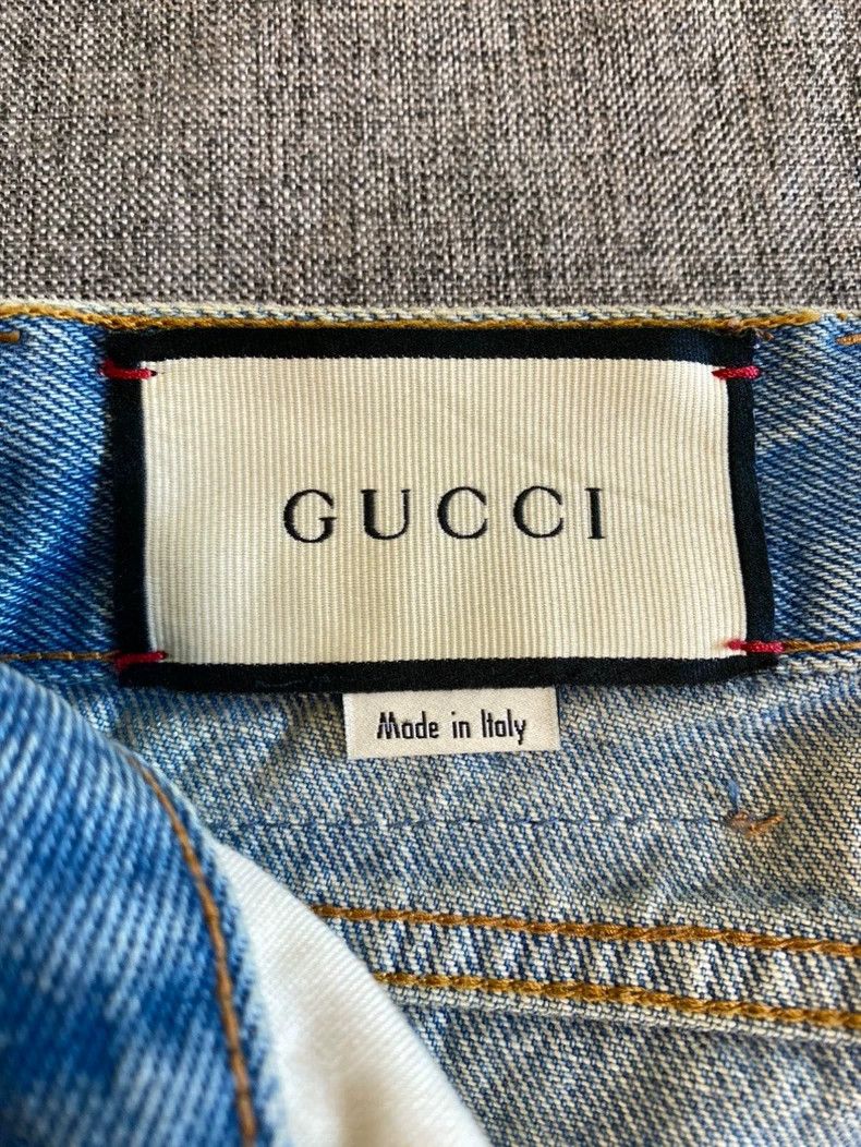 Gucci Gucci Men’s Striped Denim Pants Size 30-yf Size US 30 / EU 46 - 7 Thumbnail