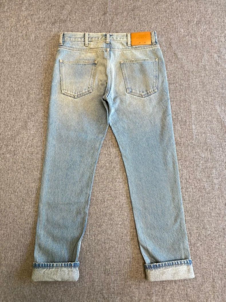 Gucci Gucci Men’s Striped Denim Pants Size 30-yf Size US 30 / EU 46 - 2 Thumbnail
