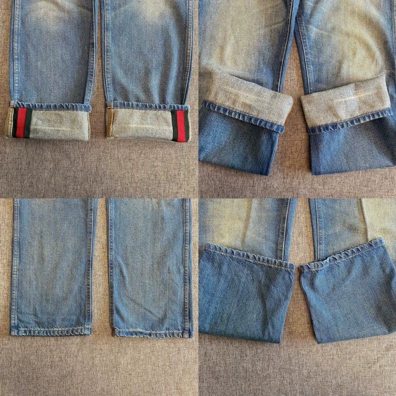 Gucci Gucci Men's Striped Denim Pants Size 34-yf Size US 34 / EU 50 - 4 Thumbnail