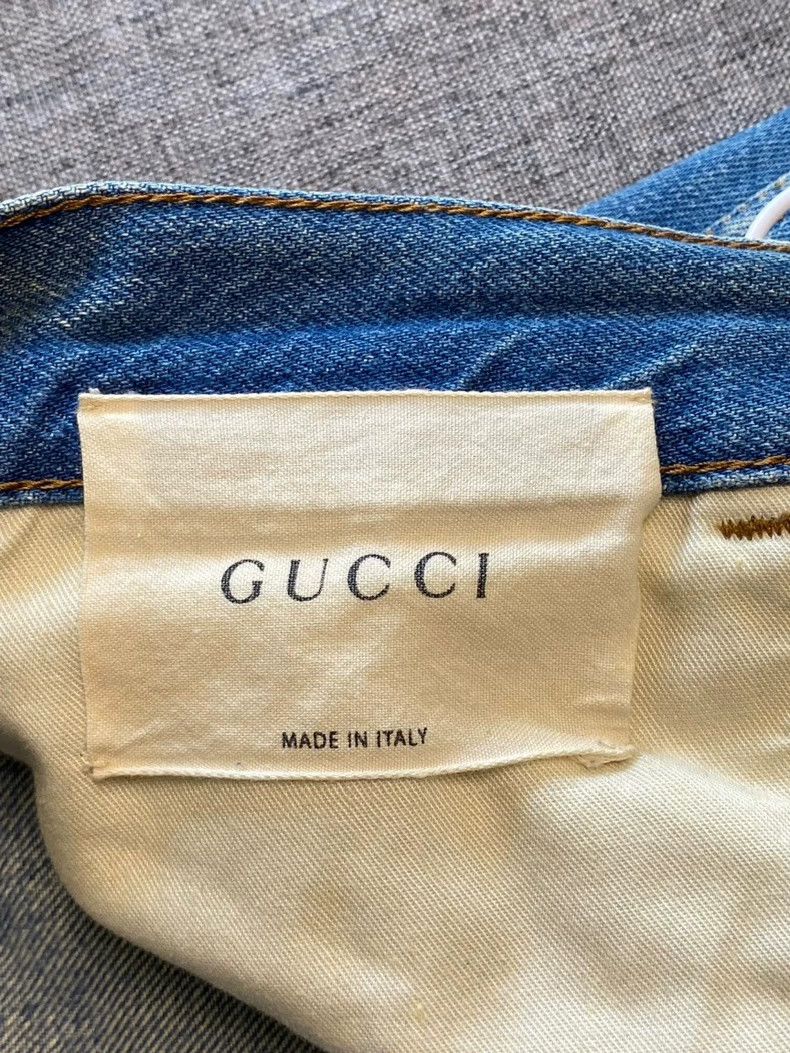 Gucci Gucci Men's Striped Denim Pants Size 34-yf Size US 34 / EU 50 - 7 Thumbnail
