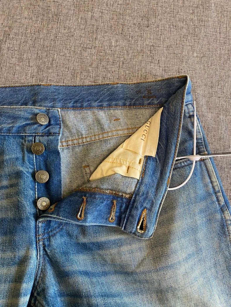 Gucci Gucci Men's Striped Denim Pants Size 34-yf Size US 34 / EU 50 - 3 Thumbnail