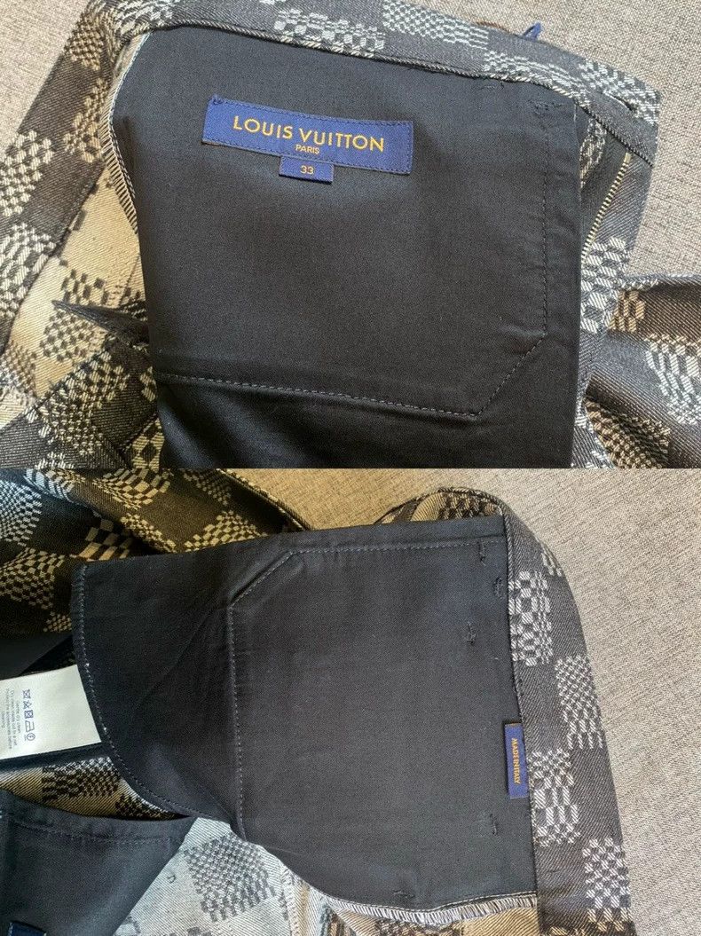 Louis Vuitton Louis Vuitton Gray Checkered Denim Pants-yf Size US 33 - 8 Thumbnail