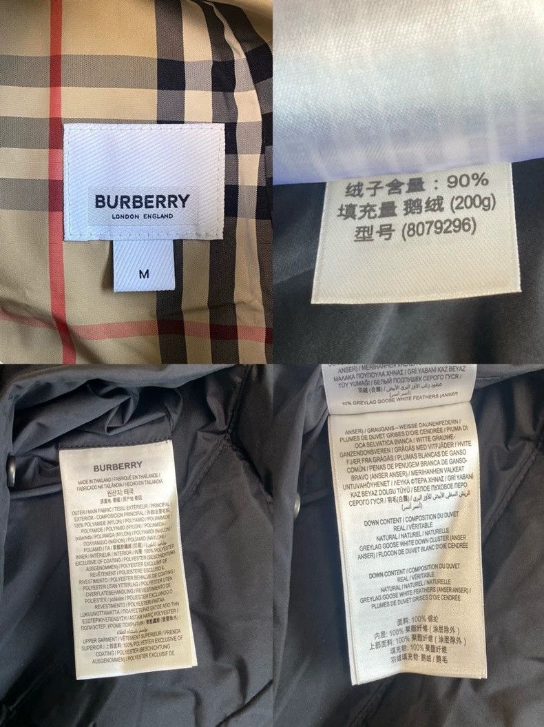 Burberry Burberry Black and Beige Check Puffer Jacket-yf Size US M / EU 48-50 / 2 - 8 Thumbnail