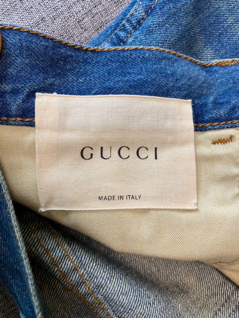 Gucci Gucci Embroidered Tiger Denim Pants Size 32-yf Size US 32 / EU 48 - 7 Thumbnail