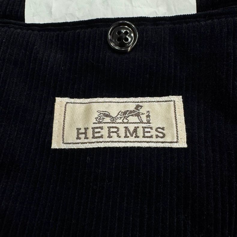 Hermes Hermes Corduroy Suit Jacket Size 48-yf Size US L / EU 52-54 / 3 - 3 Thumbnail
