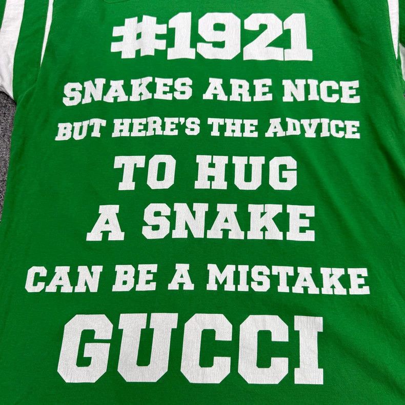 Gucci Gucci 1921 Snakes Are Nice Short Sleeve Tee-yf Size US S / EU 44-46 / 1 - 5 Thumbnail