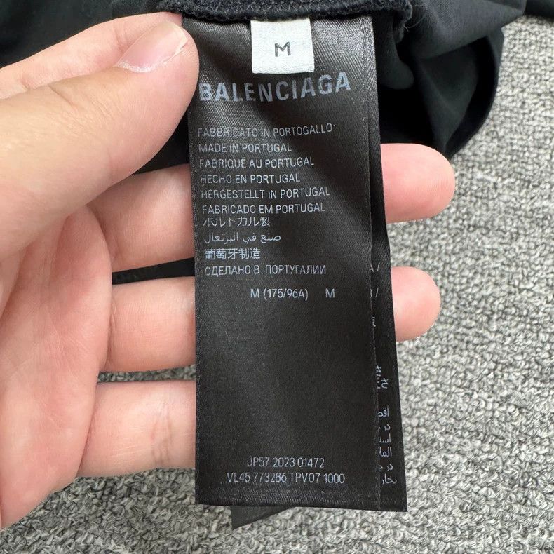 Balenciaga Balenciaga Black Short Sleeve T-Shirt Size M-yf Size US M / EU 48-50 / 2 - 4 Thumbnail