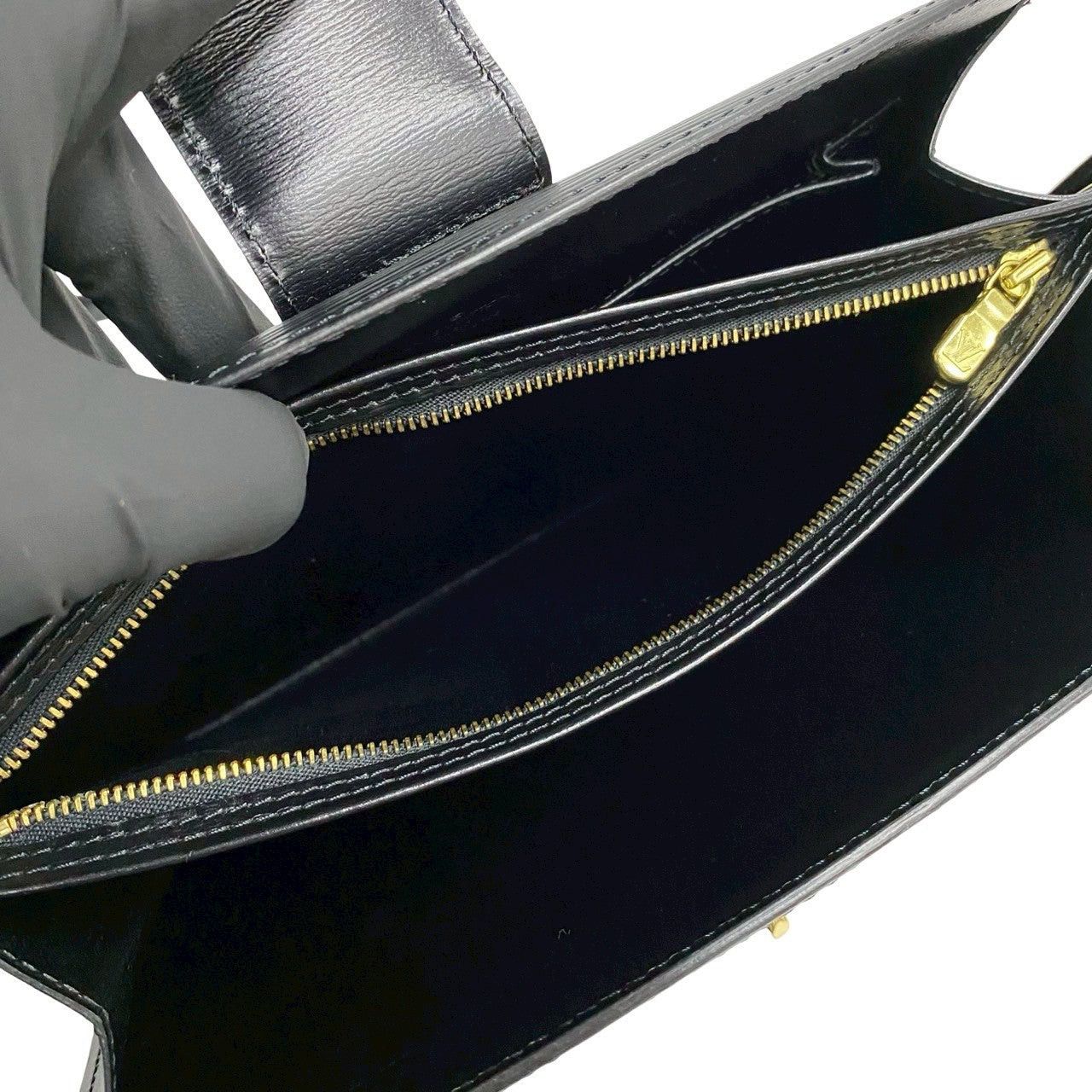 Louis Vuitton Louis Vuitton Shoulder Bag Black Leather Size ONE SIZE - 10 Thumbnail