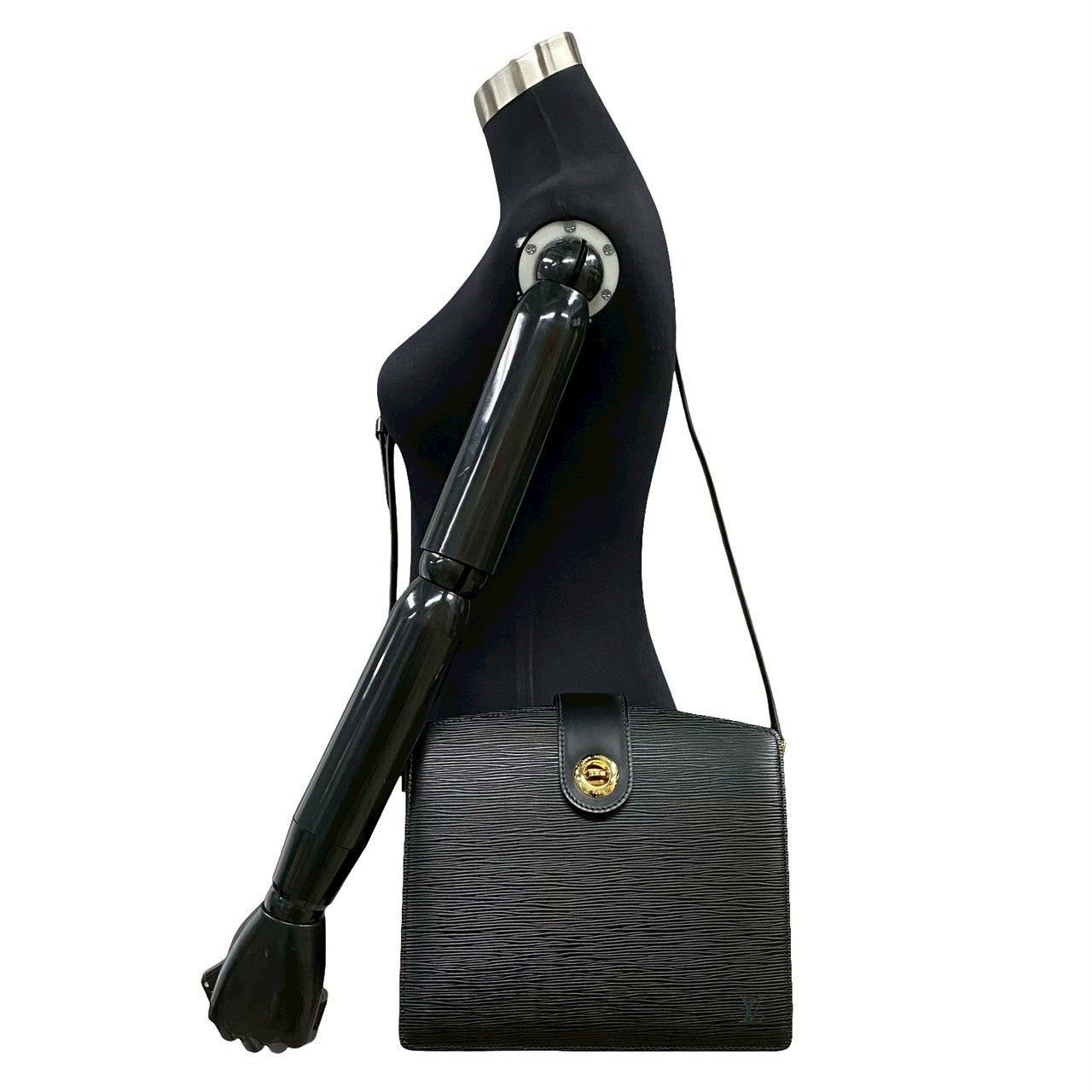 Louis Vuitton Louis Vuitton Shoulder Bag Black Leather Size ONE SIZE - 2 Thumbnail