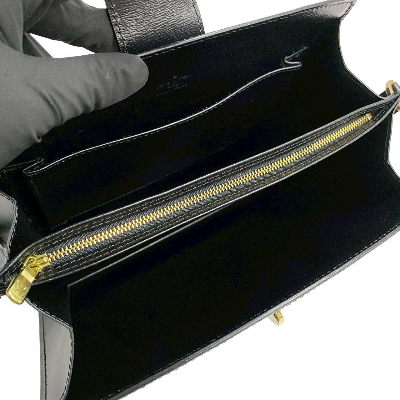 Louis Vuitton Louis Vuitton Shoulder Bag Black Leather Size ONE SIZE - 9 Thumbnail