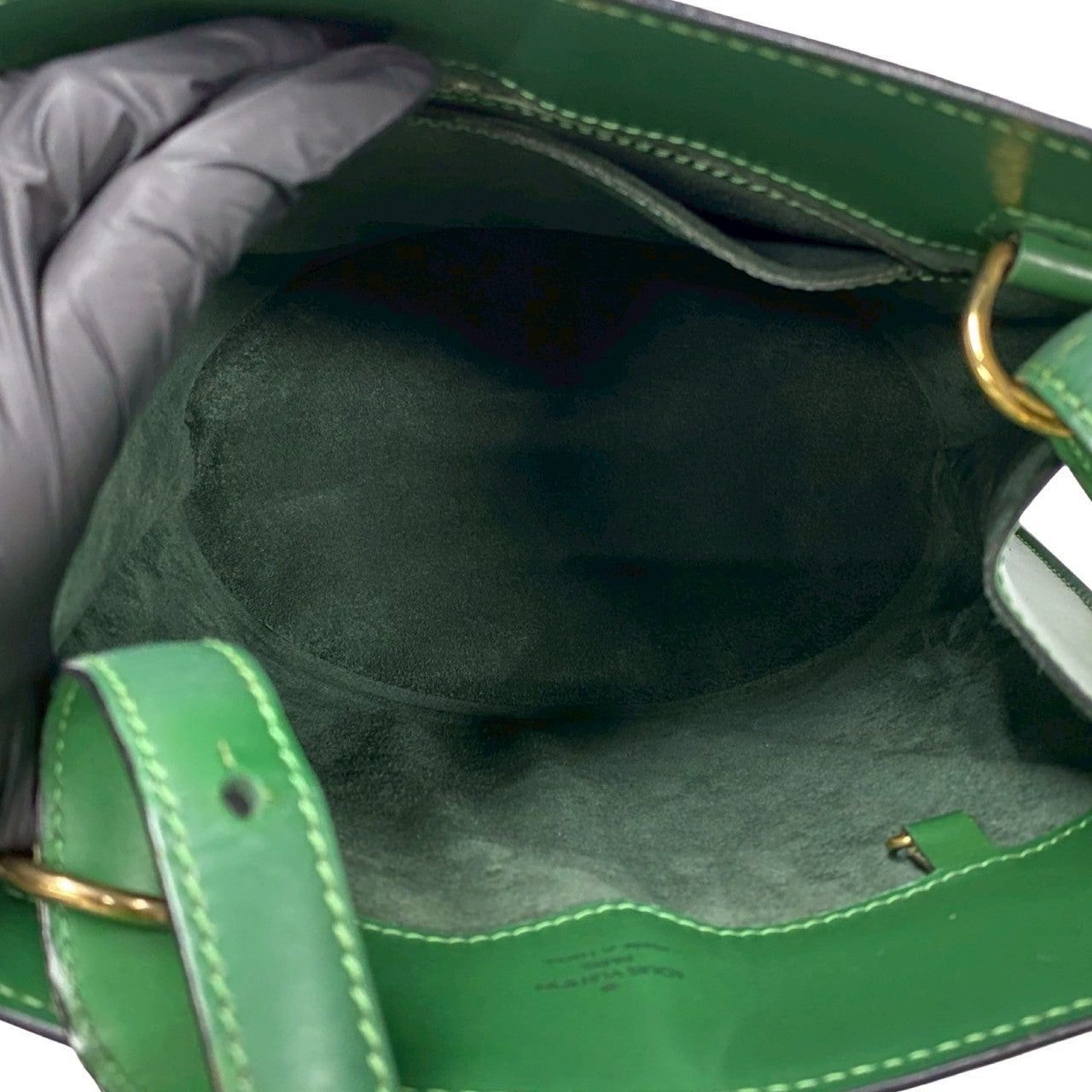 Louis Vuitton Louis Vuitton Shoulder Bag Green Leather Size ONE SIZE - 9 Thumbnail