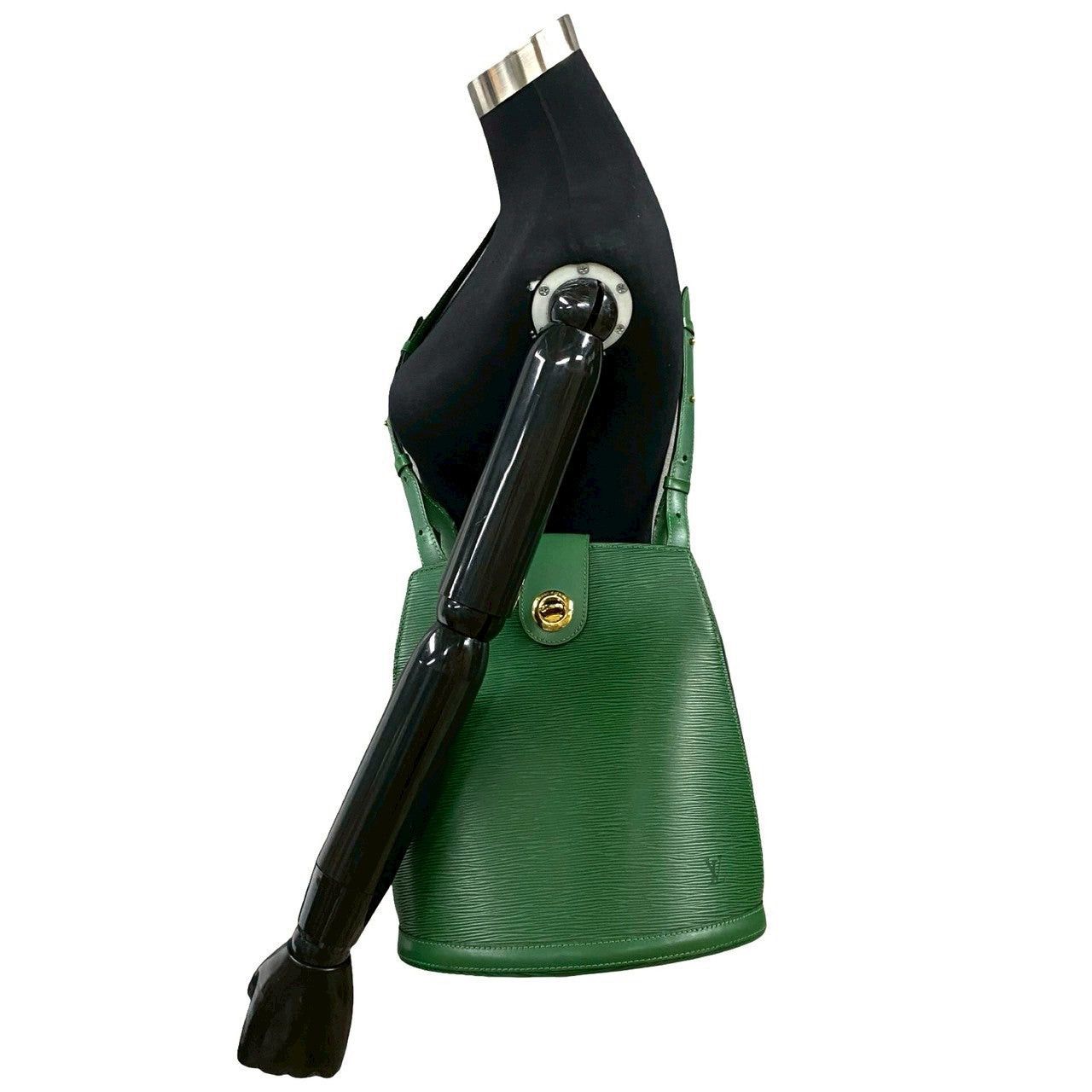 Louis Vuitton Louis Vuitton Shoulder Bag Green Leather Size ONE SIZE - 2 Thumbnail