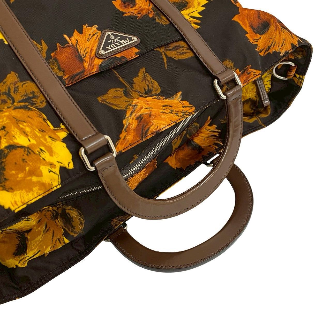 Prada Prada Shoulder Bag Brown Leather Size ONE SIZE - 4 Thumbnail