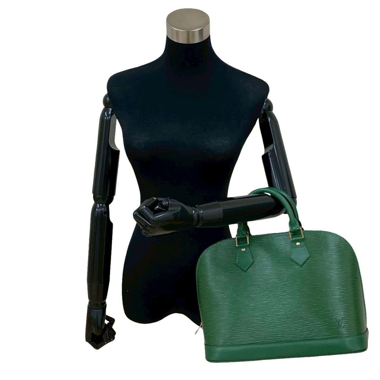 Louis Vuitton Louis Vuitton Handbag Green Leather Size ONE SIZE - 2 Thumbnail