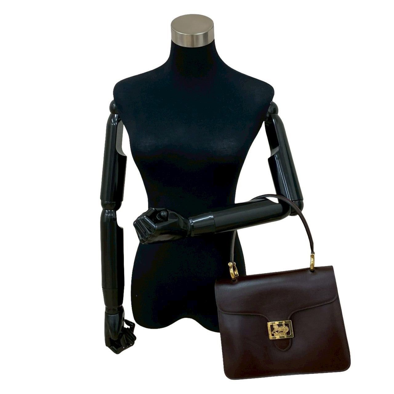 Celine Celine Handbag Brown Leather Size ONE SIZE - 2 Thumbnail