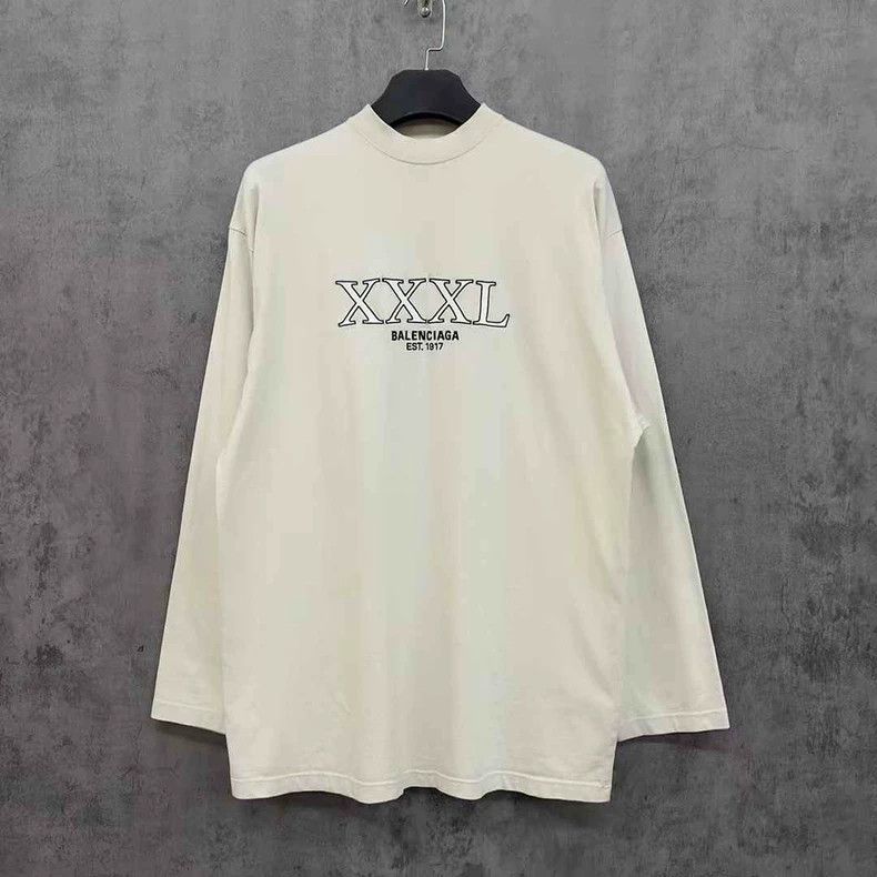 Balenciaga Balenciaga Embroidered Logo Long Sleeve Shirt-yf Size US S / EU 44-46 / 1 - 2 Thumbnail
