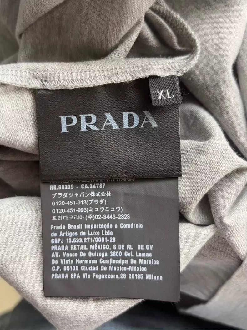 Prada Prada Short Sleeve T-Shirt with Triangle Logo-yf Size US XL / EU 56 / 4 - 3 Thumbnail