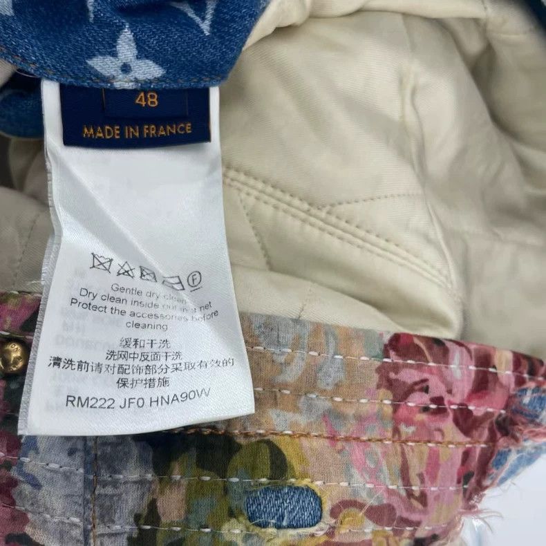 Louis Vuitton Louis Vuitton Floral Embroidered Denim Jacket-yf Size US L / EU 52-54 / 3 - 4 Thumbnail
