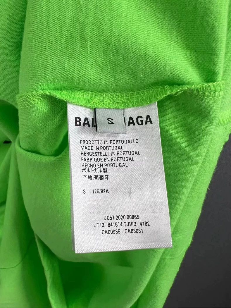 Balenciaga BALENCIAGA Green Short Sleeve T-Shirt Size S-yf Size US S / EU 44-46 / 1 - 4 Thumbnail