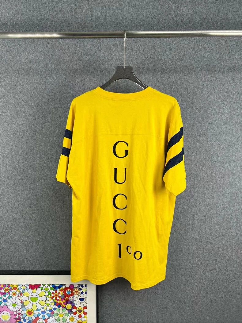 Gucci GUCCI Yellow Logo Short Sleeve T-Shirt XXL-yf Size US XXL / EU 58 / 5 - 2 Thumbnail