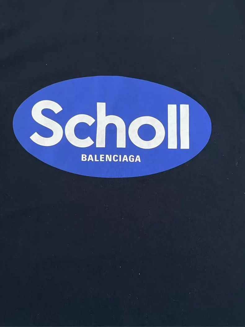 Balenciaga Balenciaga Scholl Letter Short Sleeve T-Shirt-yf Size US M / EU 48-50 / 2 - 3 Thumbnail